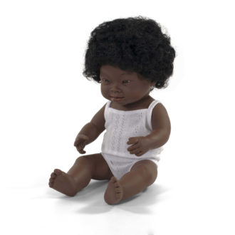 Miniland Doll Down Syndrome African 38cm Girl