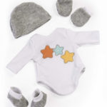 Layette Bodysuit & Accessories for 38cm Miniland Doll