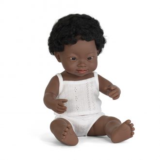 Miniland Doll African Boy with Down Syndrome 38cm